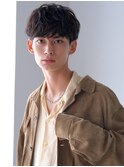 ニュアンスパーマブルーブラックウルフシャドウパーマ渋谷原宿