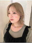 ＜abema＞ミルクティーベージュ　ベージュカラー 透け感ベージュ