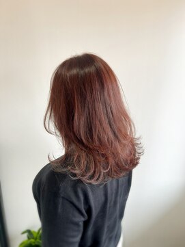 ル レーヴ 和田店(Le reve) ラベンダーピンク/ミディアムレイヤー/コテ巻き【横井】