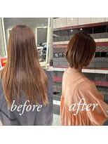 デザインサロンリア(design salon Lia)&nbsp;前髪/アンブレラカラー/こなれミディ/イメチェン/ウェーブパーマ