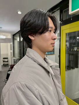 ナービス(NARVIS) メンズ/フェザーパーマ/マッシュショート