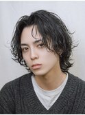 MEN’S HAIR/サーフカール/刈り上げセンターパート/渋谷