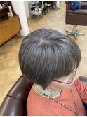 白髪ぼかしグレージュ