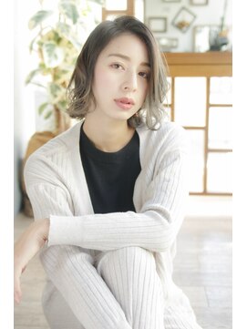 ファイン 美容室 深川店(FINE) こなれ感ボブ◎前髪なし×外ハネで大人カジュアルスタイル