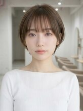 【小顔ショートカット】360度シルエットが美しいデザインショート[小岩駅/レイヤーカット/ボブ/ショート]