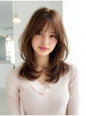 韓国風レイヤー/ハッシュカット/透明感カラー