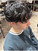 髪質改善20代30代大人メンズシャドウパーマ 京都 四条烏丸