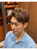 ジェットブラックキューサンロク(JET BLACK 936)&nbsp;カラー×ビジネスフェザーパーマ