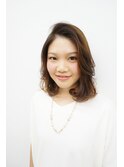 大人かわいいふんわりボブ