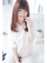 アンジュ ヘアー(Ange hair)&nbsp;アンジュヘアー　イノセントカラーのワンカールスタイル