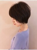 【komorebi】お客様スナップ 前髪ありのショートヘア
