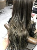 ハイライトMIX透明感グレージュ