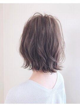 アナザヘアー なんば 高島屋前店(ANAZA hair) 濡れ髪風外ハネ♪大人可愛い20代30代40代前下がりショートボブ