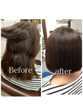 モダ 静岡(MODA) 【縮毛矯正】毛先までまとまる髪へ♪うるツヤボブスタイル