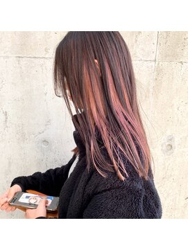 ヒガサ(HIGASA) インナーにパープルピンク