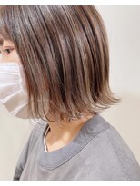 キャンバス バイ ネオリーブ 横浜西口(Canvas by neo.)&nbsp;ミニボブで作るハイライト柔らか透けカラー【miku】