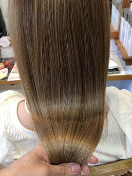 アルモ ヘア フア 東静岡(ALMO hair HUA) 【30代女性】超音波酸熱トリートメントで艶髪