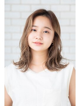 パノラ(PANOLA) 大人ハイライト/ミディアムAラインボブ/大人ヘアスタイル