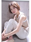 大人可愛い/スリークショート/前下がりショート/ひし形ショート