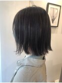 3月外ハネボブ【ショコラベージュ/ボブルフ/ミディアムヘア】