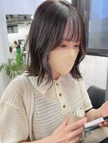 キラ 渋谷(KILLA)&nbsp;インナーカラーフェイスフレーミング大人かわいいラベンダー