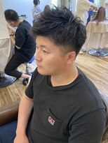 トータルビューティーサロン プリエ(prier)&nbsp;アフロ安藤 メンズカット フレンチカジュアル アッシュブラック