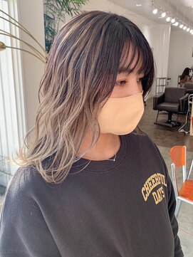 ユラギフロムユイマァル 水島店(YURAGI from YUIMARL) バレイヤージュ×ベージュ