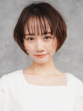 エルマノ 仙川(L mano) 大人ショートハイライト髪質改善キッズカット前髪30代40代