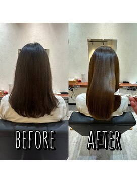 エイト 熊谷店(EIGHT) お客様スタイル_デザインカラー　ミディアム