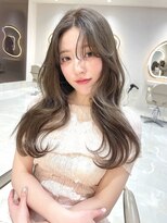 サイン 渋谷(SIGN) 韓国ヘアハッシュカットレイヤーカットグレージュブリーチ無し