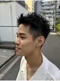 メンズ × スパイキーショート