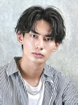 アーリー(Ali'i)&nbsp;ソフトツイストパーマ2wayアップバングツーブロックマッシュ