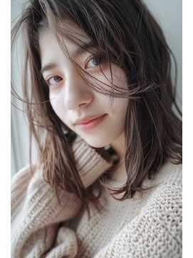 ラナ 新宿(lana) こなれミディ/レイヤーカット/グレージュ【lana hair/新宿】