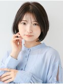 透明感ブリーチなしダブルイルミナカラーレイヤーボブ