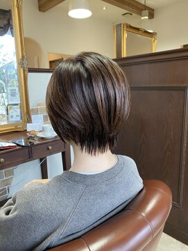 アドラーブル 女池店(adorable) 20代30代40代大人可愛い小顔ショート丸みボブウルフカット