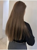☆ブリーチなしダブルカラー オリーブ オリーブベージュ ボブ