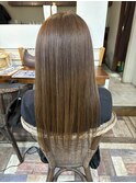 ブリーチなし 赤みを消す 透明感マットグレージュ