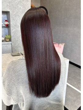 ローカス(Locus) 髪質改善カラーピンクバイオレット/艶感ストレート