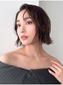 くびれボブ×シアーグレージュ