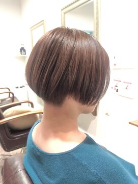 ヘアー グリーン(hair green) 30代40代50代/2ブロボブ/明るめ白髪染め/ツヤツヤストレート