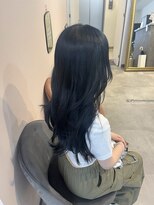 ミョンシル&nbsp;【myonsil 松本】ネイビーブルー/レイヤーカット