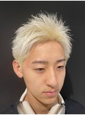【仙台】ホワイトブリーチ×スパイキーショート