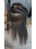 美髪シアーカラー髪質改善レイヤーカット切りっぱなしボブ