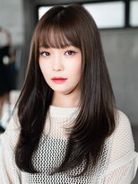 エインアンリー 明治神宮前(AIN.ANLY.) ☆フェミニンロング大人かわいいぱっつん前髪レイヤーカット小顔