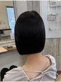 切りっぱなしボブ