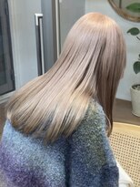 サンクマーケット 渋谷(cinq MARKET) 渋谷ミルクティーベージュハイトーンカラーヘーゼルベージュ30代