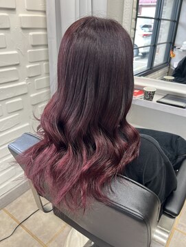 ヘアーガーデン アストレア(HAIR GARDEN ASTRAEA) ワインレッドカラー