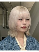 アドネ プライム(adne prime)&nbsp;ホワイトブロンド/ハイトーンボブ