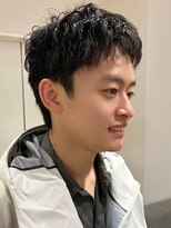 アイウィル(Ai WilL)&nbsp;メンズパーマ ショートパーマ 黒髪 ニュアンスパーマ 束感