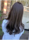 ブリーチ無しのアッシュグレージュ